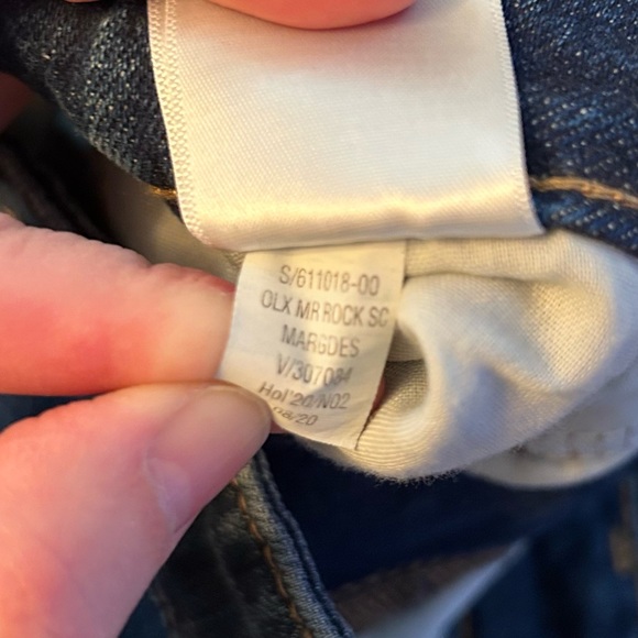 NWT Old Navy O.G. Straight High Rise Distressed Blue Jeans Margdes 10 - Picture 11 of 15